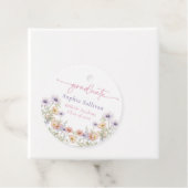 Pink Wildflower Bloom Graduation Party フェイバータグ (インサイチュ)