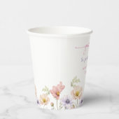 Pink Wildflower Bloom Graduation Party 紙コップ (右)