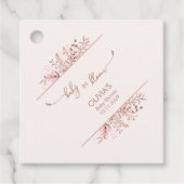 *Pink Wildflower Border “Baby in Bloom” フェイバータグ (正面)