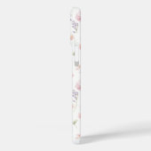 Pink Wildflower Garden Monogrammed Case-Mate iPhoneケース (裏面 / 左)