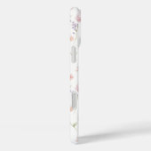 Pink Wildflower Garden Monogrammed Case-Mate iPhoneケース (裏面 / 右)