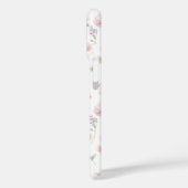 Pink Wildflower Garden Monogrammed Case-Mate iPhoneケース (裏面 / 左)