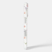 Pink Wildflower Garden Monogrammed Case-Mate iPhoneケース (裏面 / 右)