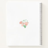Pink Wildflower Momisms Photo ノートブック (裏面)