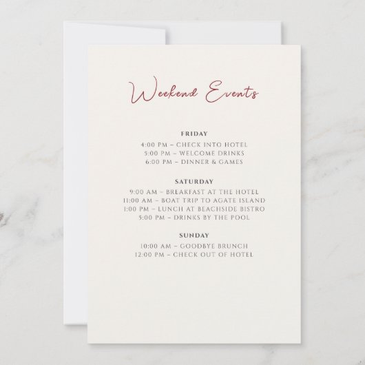 Pink Wildflower Rose Spring Bachelorette Party 招待状 (裏面)