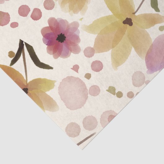 Pink Wildflower Watercolor  薄葉紙 (詳細)