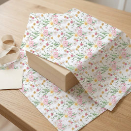 Pink Wildflower Watercolor 薄葉紙