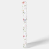 Pink Wildflower Watercolor Monogrammed Case-Mate iPhoneケース (裏面 / 左)