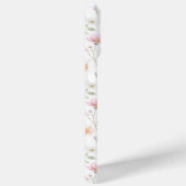 Pink Wildflower Watercolor Monogrammed Case-Mate iPhoneケース (裏面 / 右)