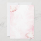 Pink Wine The Bride is Cloud Nine Bridal Shower 招待状 (裏面)