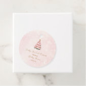 Pink Winter Baby Its Cold Outside Baby Shower フェイバータグ (インサイチュ)