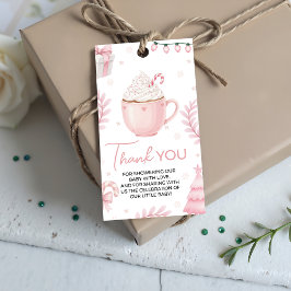 Pink Winter Baby Shower Favor Tag ギフトタグ