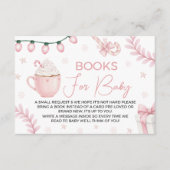 Pink Winter Books for Baby Card エンクロージャーカード (正面)