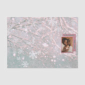 Pink Winter Christmas Family Photo 薄葉紙 (正面)