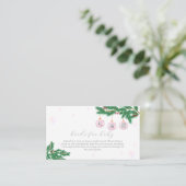 Pink Winter Clothes Ornaments Books Baby Shower エンクロージャーカード (スタンド正面)