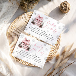 Pink Winter New Chapter Begins Books For Baby Card エンクロージャーカード