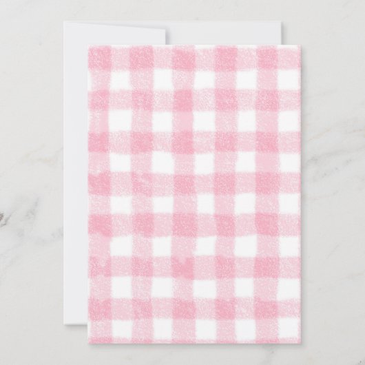 Pink Winter Onederland Girl Nutcracker Birthday  招待状 (裏面)