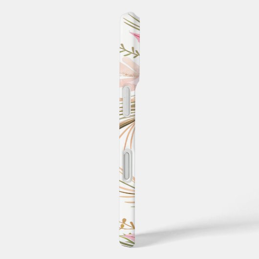 Pink Winter Poinsettia Floral iPhone Case | Case-Mate iPhoneケース (裏面 / 右)