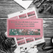 Pink Winter Setting Elegant Christmas  ラベル