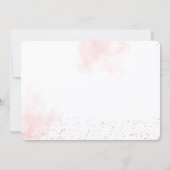 Pink Winter Sprinkles First Birthday Arch Photo 招待状 (裏面)
