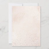 Pink Winter Sprinkles Glitter Girl 1st Birthday 招待状 (裏面)