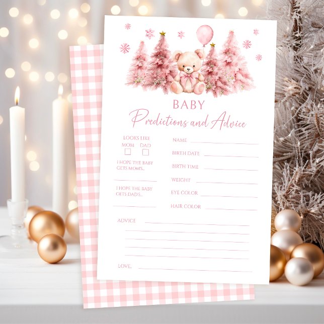 Pink Winter Teddy Bear Baby Predictions Advice (クリエイターアップロード済み)