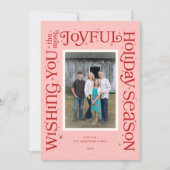 Pink Wishing You the Most Joyful Season シーズンカード (正面)