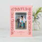 Pink Wishing You the Most Joyful Season シーズンカード (スタンド正面)