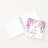 Pink Wisteria Baptism Guest Book ノートブック (内部)