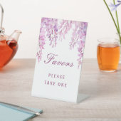 Pink Wisteria Favors Pedestal Sign 台座サイン (インサイチュ)