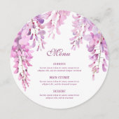 Pink Wisteria Round メニュー (正面)