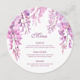 Pink Wisteria Round メニュー