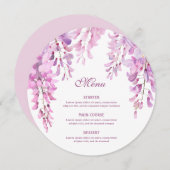 Pink Wisteria Round メニュー (正面/裏面)