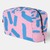 Pink with Blue Brushstroke Pattern  ドップキット (右コーナー)