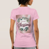 Pink Women's Bella Canvas Slim Fit T-Shirt Tシャツ (裏面)