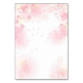 Pink Woodland Baby Shower Table Number Sign テーブルナンバー (裏面)