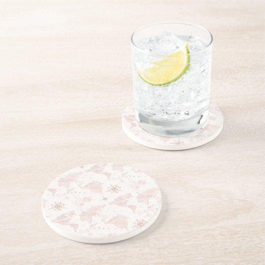 Pink World Map コースター (側面)