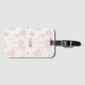 Pink World Map ラゲッジタグ (正面横)