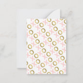 Pink XOXO Kids Classroomフォトバレンタイン ノートカード (裏面)