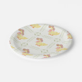Pink, Yellow and Green Ducks ペーパープレート (アングル)