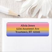 Pink Yellow Blue Gradient ラベル (インサイチュ)