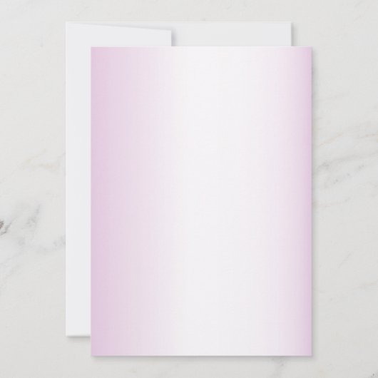 Pink Yellow Floral Rustic Bridal Shower Party 招待状 (裏面)