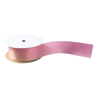 Pink Yellow Gradient Pattern Satin Ribbon サテンリボン