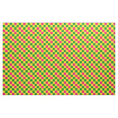 Pink Yellow Green Checkered Pattern Design  ファブリック (ヤード)