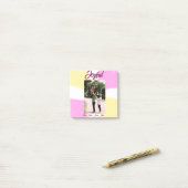 Pink yellow joyful holidays photo family retro boh ポストイット (デスク上)