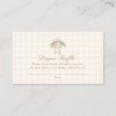 Pink & Yellow Lemon Bow Diaper Raffle エンクロージャーカード (正面)