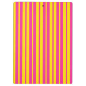 Pink Yellow Stylish Stripes Pattern Design  クリップボード (裏面)