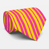 Pink Yellow Stylish Stripes Pattern Design  ネクタイ
