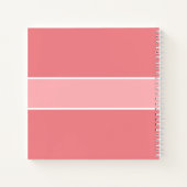 Pink Your Name Familyレシピスクリプトタイポグラフィ ノートブック (裏面)