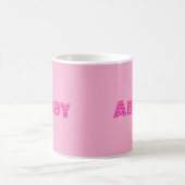 Pink Your Text Morphing Mug モーフィングマグカップ (中央)